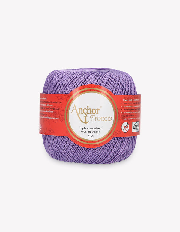 Anchor Freccia 12 Crochet Yarn 3ply 50g Ball - Lilac (0109)