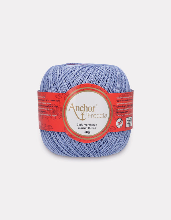 Anchor Freccia 12 Crochet Yarn 3ply 50g Ball - Light Ultramarine (0117)