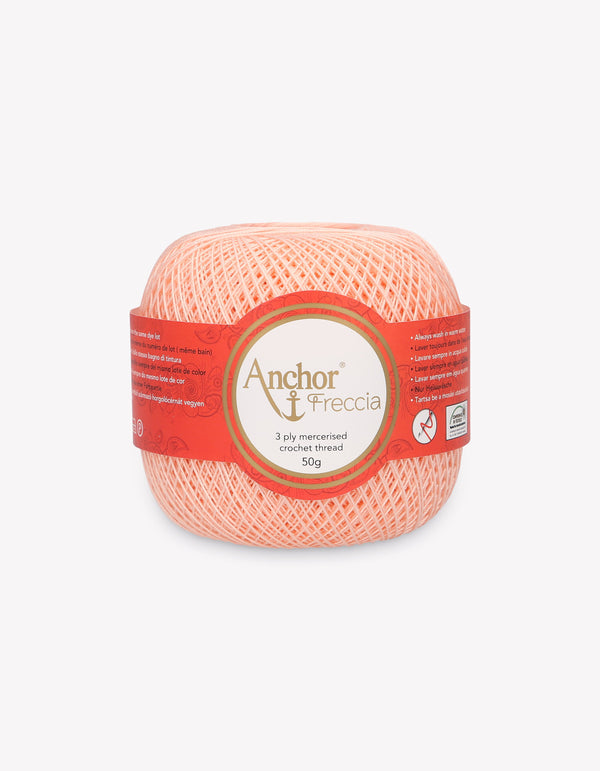 Anchor Freccia 16 Crochet Yarn 3ply 50g Ball - Salmon Pink (0006)