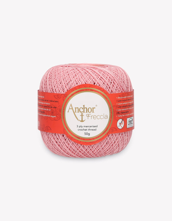 Anchor Freccia 16 Crochet Yarn 3ply 50g Ball - Pink (8316)