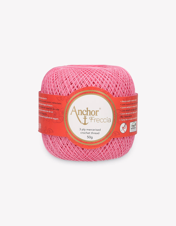 Anchor Freccia 20 Crochet Yarn 3ply 50g Ball - Pink (0075)