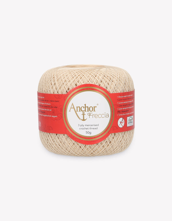 Anchor Freccia 25 Crochet Yarn 3ply 50g Ball - Beige (0387)