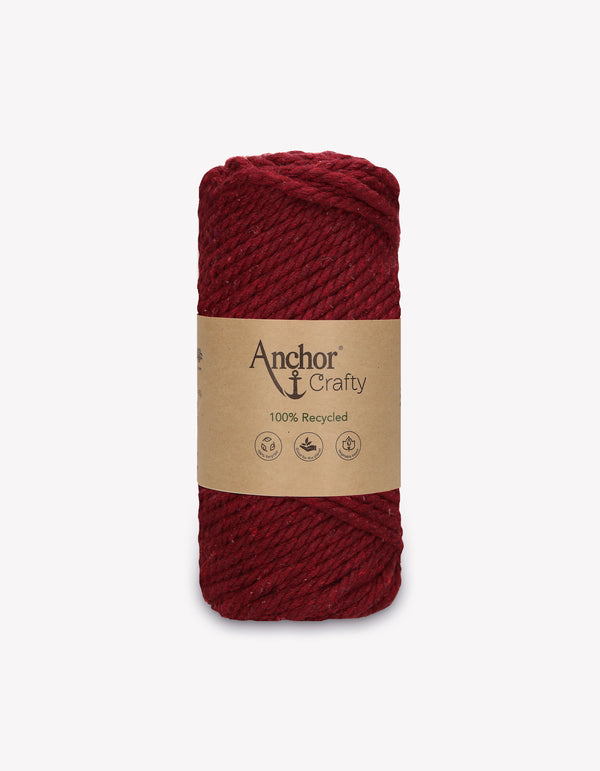 Anchor Crafty 5mm Yarn 250g - Burgundy (0119)