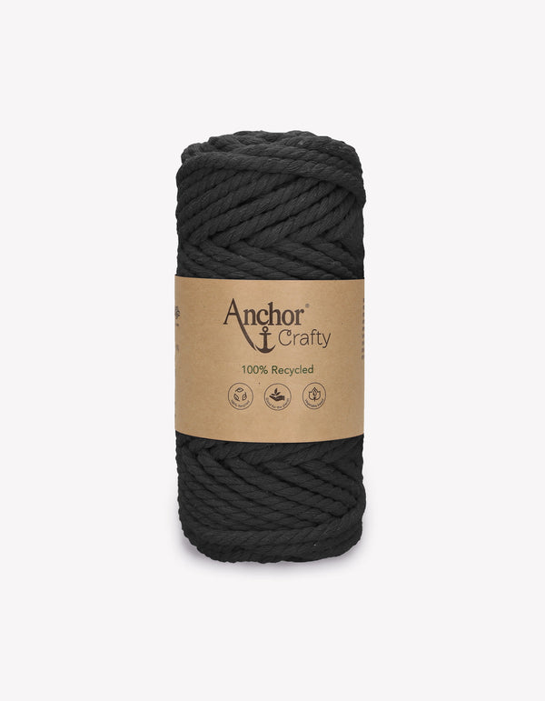 Anchor Crafty 5mm Yarn 250g - Charcoal (0120)