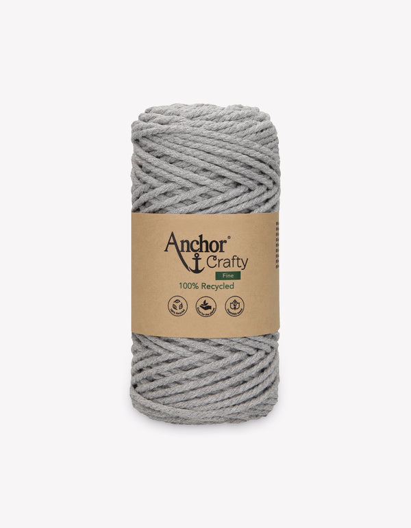 Anchor Crafty Fine 3mm Yarn 250g - Ash (0112)