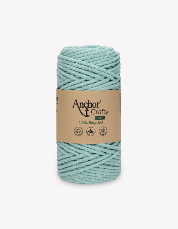 Anchor Crafty Fine 3mm Yarn 250g - Mint Blue (0117)