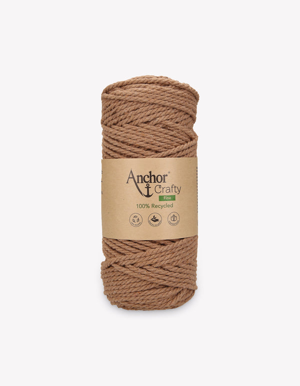 Anchor Crafty Fine 3mm Yarn 250g - Peanut (0123)