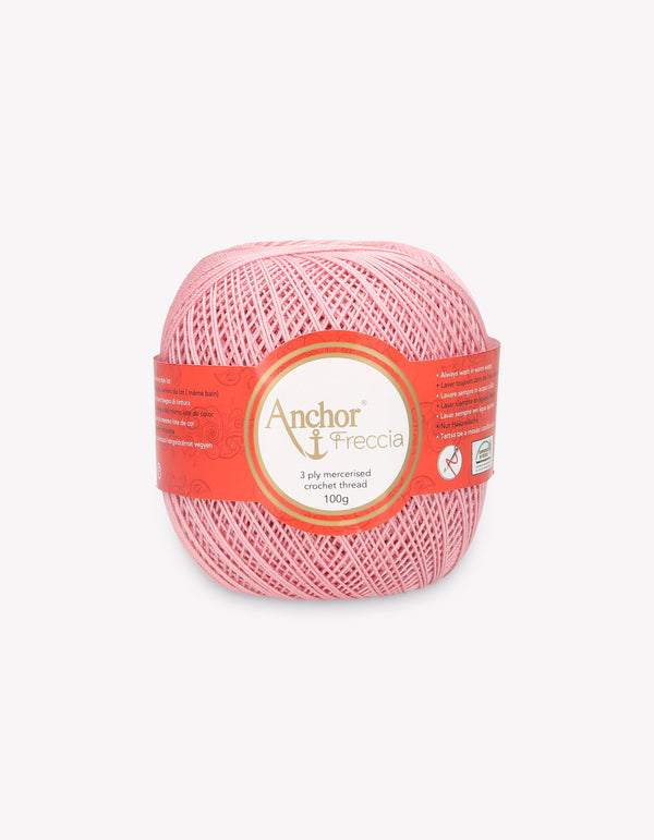 Anchor Freccia 6 Crochet Yarn 3ply 100g Ball - Pink (8316)