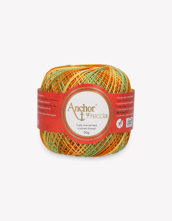 Anchor Freccia 6 Multicolour Crochet Yarn 3ply 50g Ball - Bright Mixed (9453)