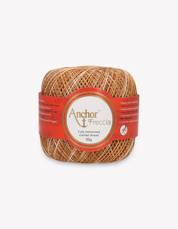 Anchor Freccia 12 Multicolour Crochet Yarn 3ply 50g Ball - Brown (1218)