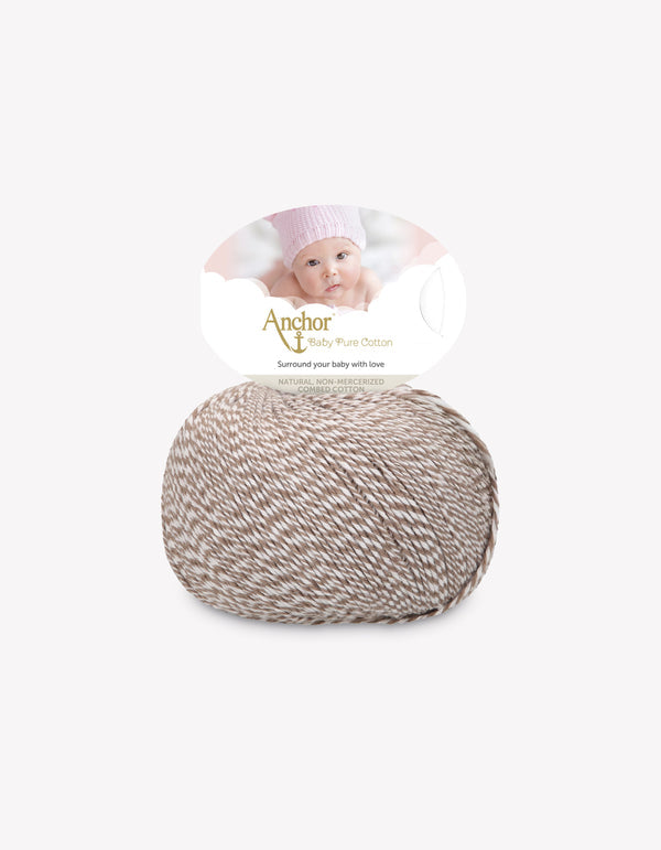 Anchor Baby Pure Cotton Crochet/Kinitting Yarn 50g - Spotty Brown (0508)