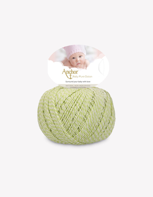 Anchor Baby Pure Cotton Crochet/Kinitting Yarn 50g - Creamy Lime (0510)