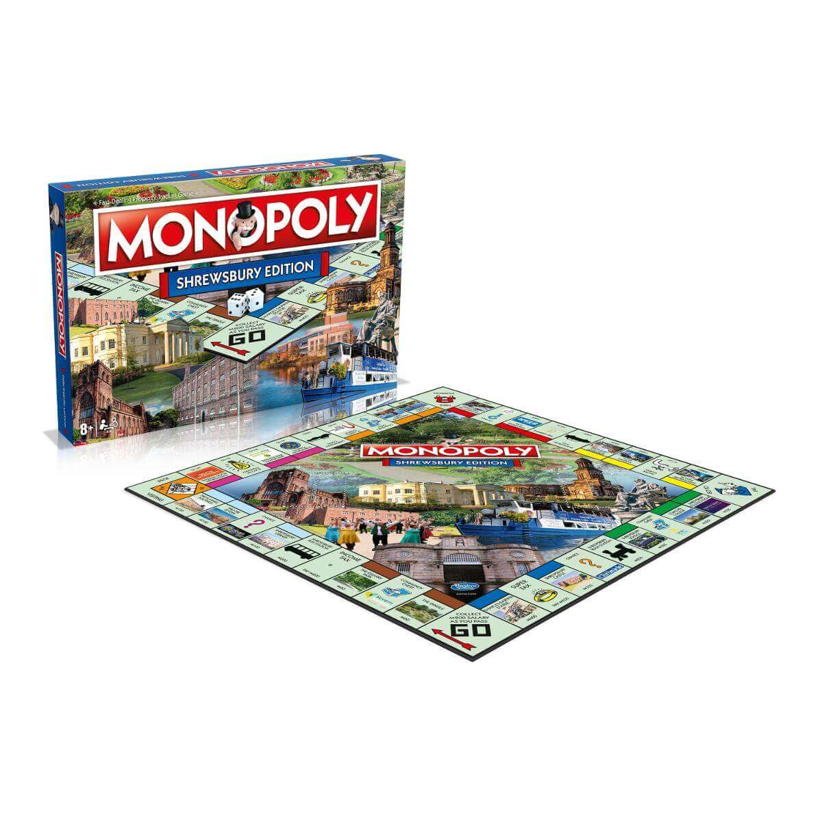 Winning Moves Monopoly Community: Shrewsbury Board Game