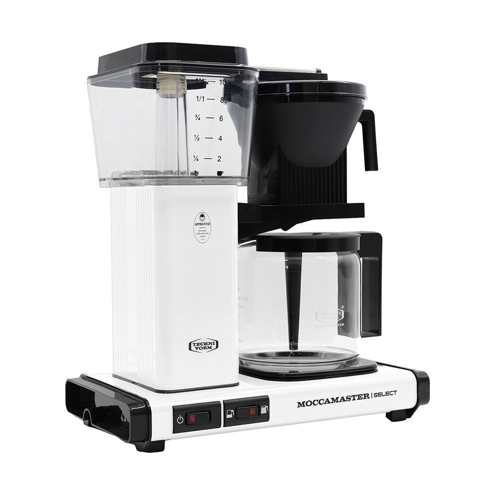 Moccamaster KBG Select 1.25L Drip Filter Coffee Machine Matt White