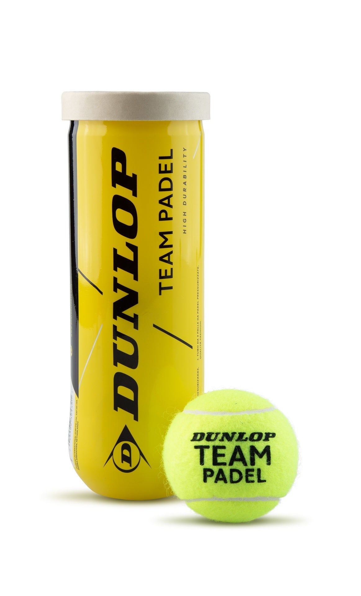 Dunlop Team Padel Balls in Tube (3pk)