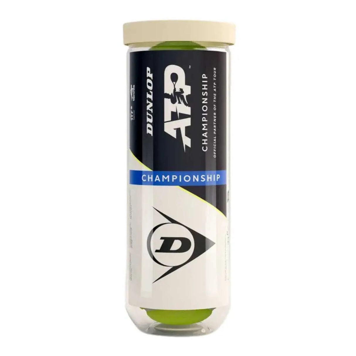 Dunlop ATP Championship Tennis Balls Green in Tube (3pk)