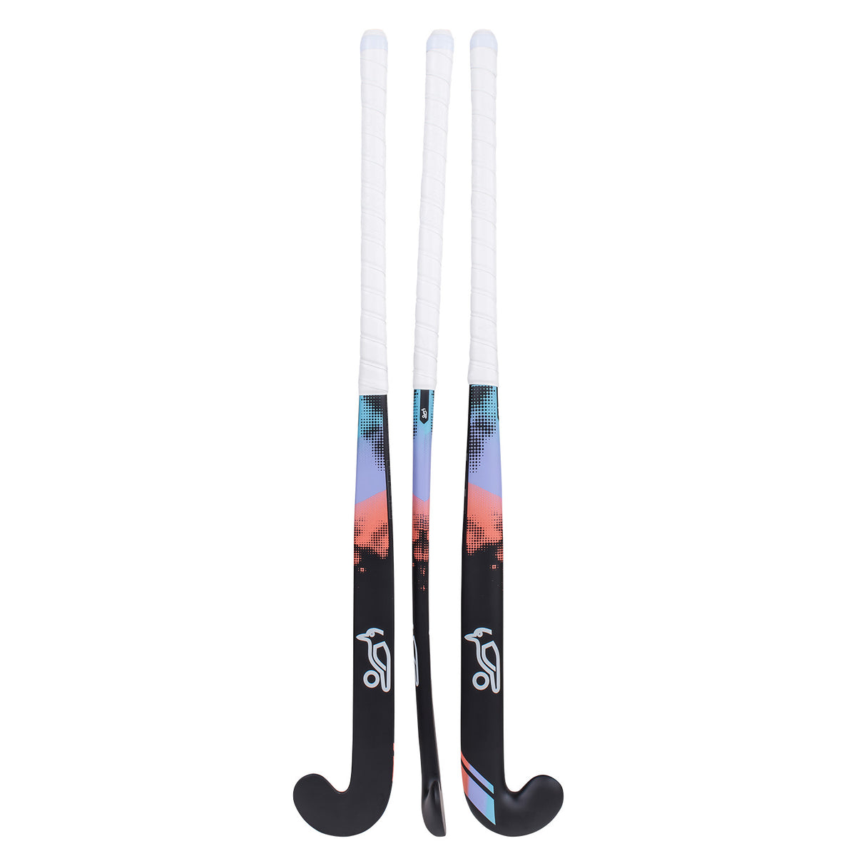 Kookaburra Echo L-Bow Hockey Stick 34" Light Black/Multicoloured