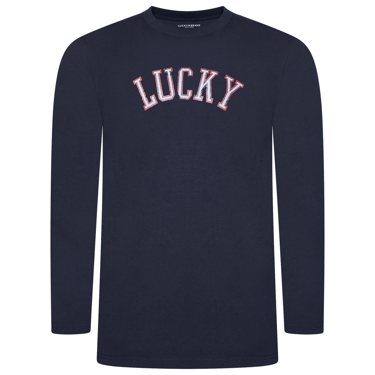 Lucky Brand Crew Neck & Closed Hem Flannel Pant Pyjama Set