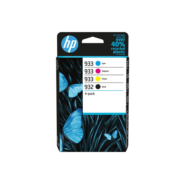 HP 932/933 Black/Cyan/Magenta/Yellow Standard Capacity Ink Cartridge Multipack for HP OfficeJet 6100/6600/6700/7110/7510/7612
