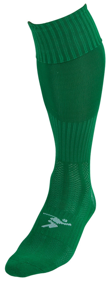 Precision Plain Pro Football Socks Junior Emerald (Size J8-11)