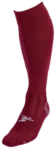 Precision Plain Pro Football Socks Junior Maroon (Size 3-6)