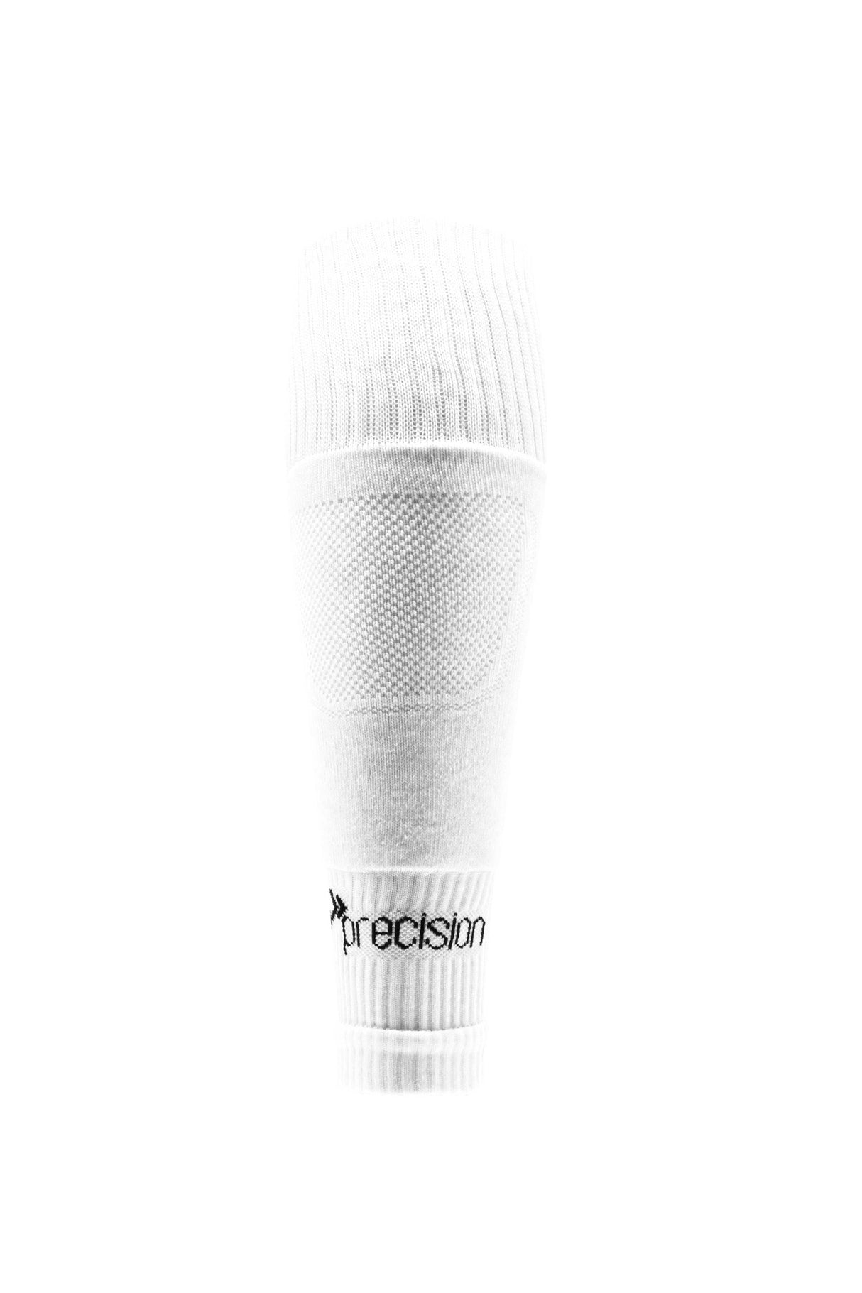 Precision Plain Pro Footless Compression Sleeve Socks Junior White (J12-6)
