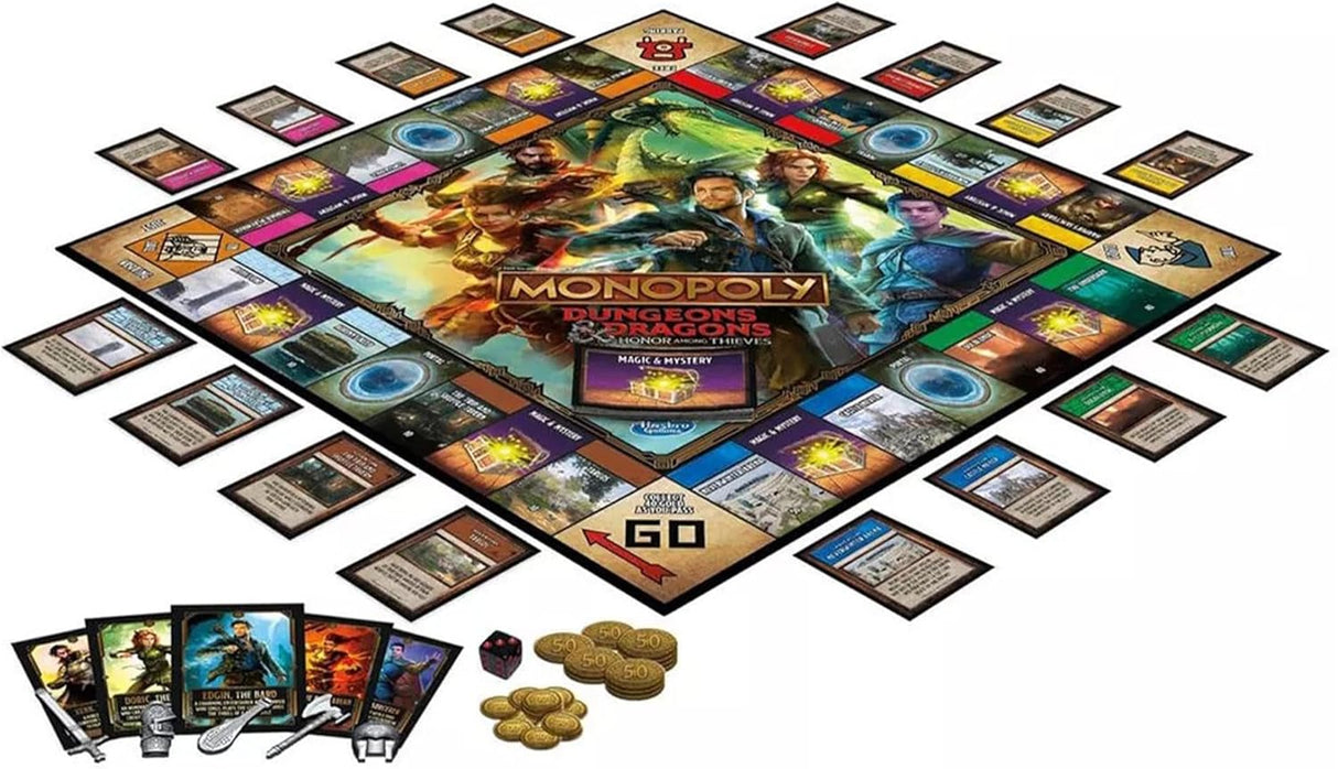 Hasbro Monopoly Dungeons & Dragons Honor Among Theives Board Gane