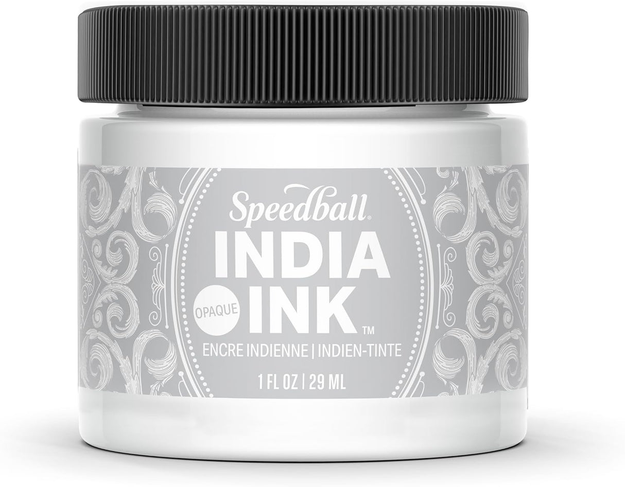 Speedball India Ink 1oz Satin White