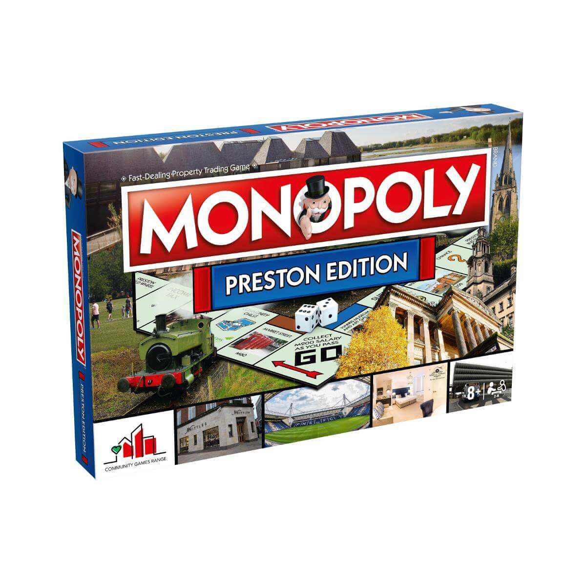 Winning Moves Monopoly Community: Preston Board Game