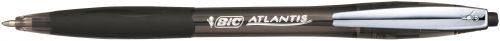 BIC Atlantis Premium Retractable Ballpoint Pen 1.0mm Tip Black (12pk)