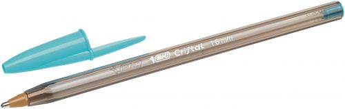 BIC Cristal Fun Ballpoint Pen 1.6mm Tip Turquoise (20pk)