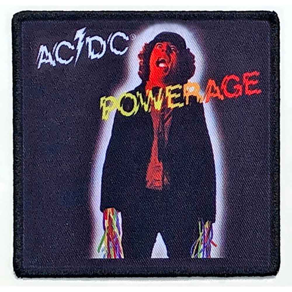 AC/DC Standard Iron-On Patch 3.5" x 3.5" Powerage (Album Cover)