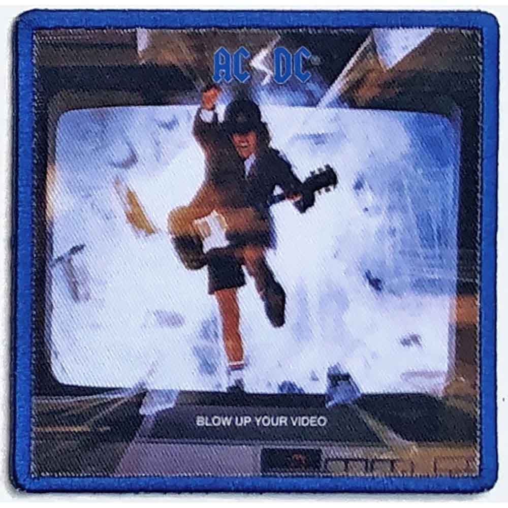 AC/DC Standard Iron-On Patch 3.5" x 3.5" Blow Up Your Video (Album Cover)