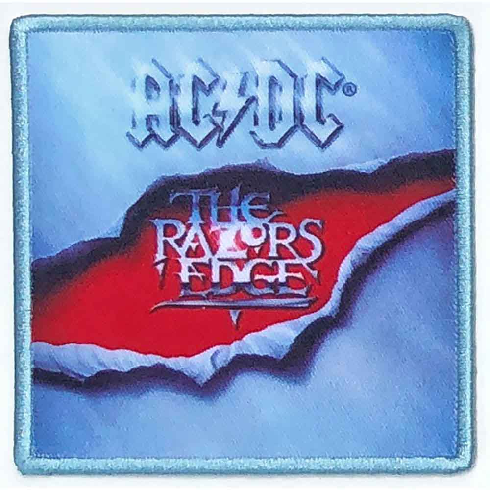 AC/DC Standard Iron-On Patch 3.5" x 3.5" The Razors Edge (Album Cover)
