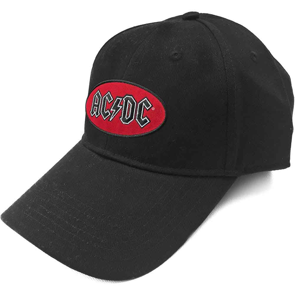 AC/DC Unisex Baseball Cap Oval Logo Black