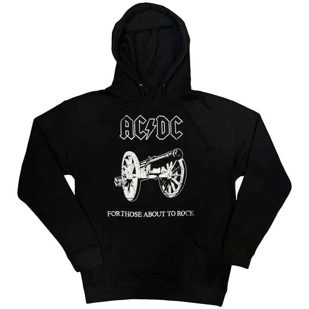 AC/DC Men's Pullover Hoodie About to Rock Black (M)