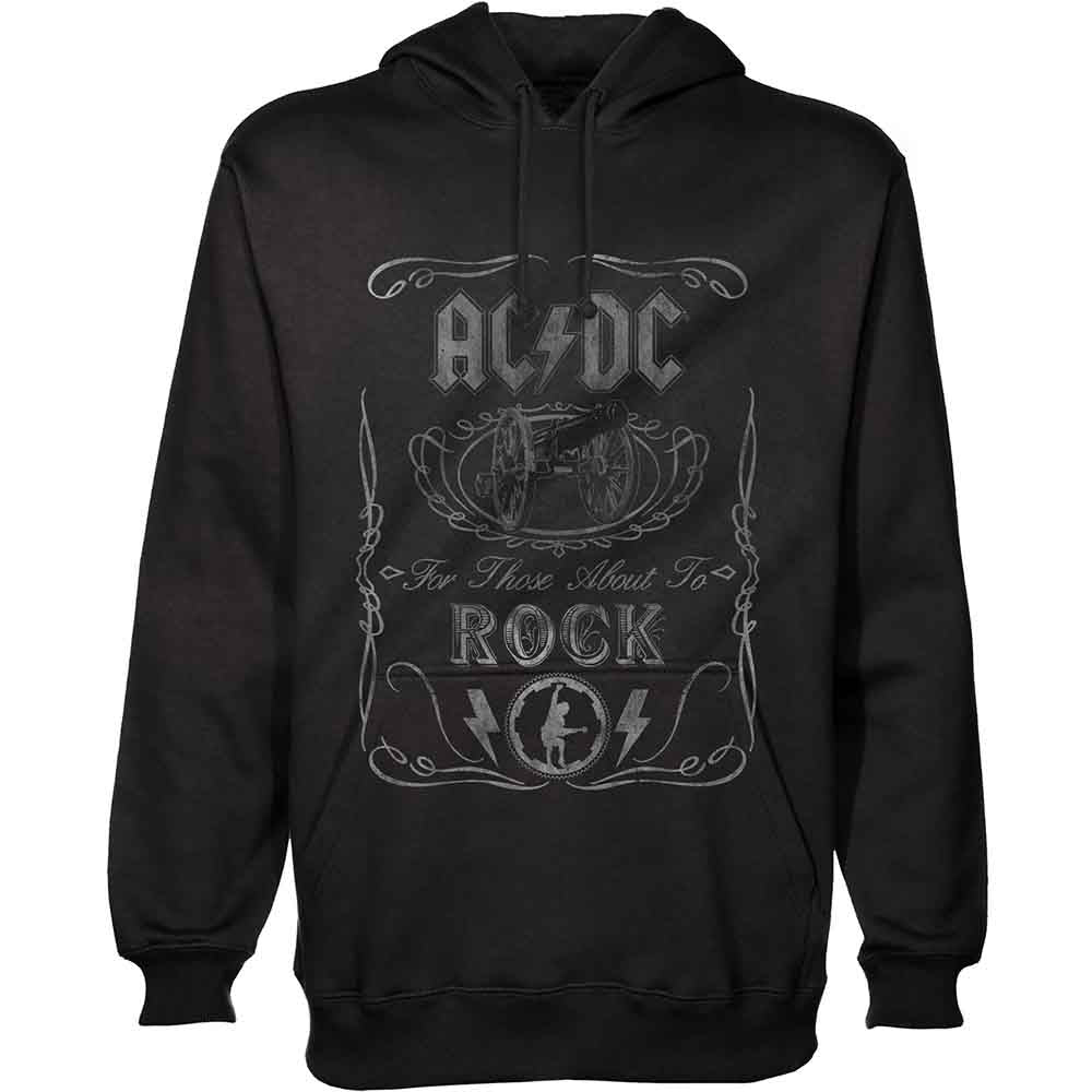 AC/DC Men's Pullover Hoodie Cannon Swig Black (XXL)