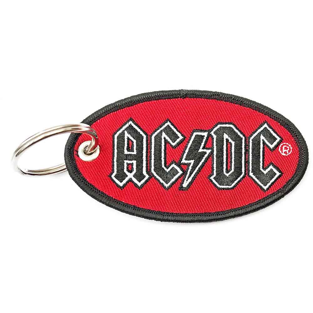 AC/DC Standard Keychain Oval Logo (Embroidered Patch)