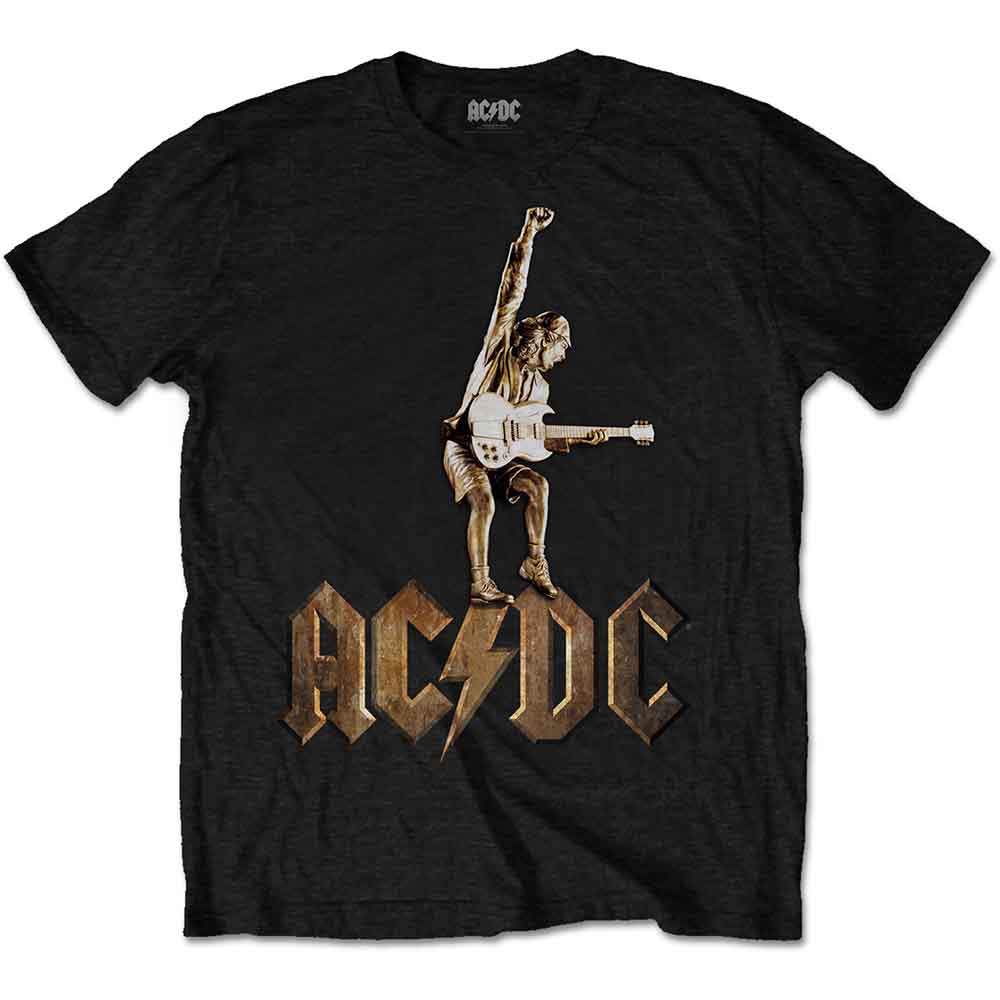 AC/DC Unisex T-Shirt Black Angus Statue (S)