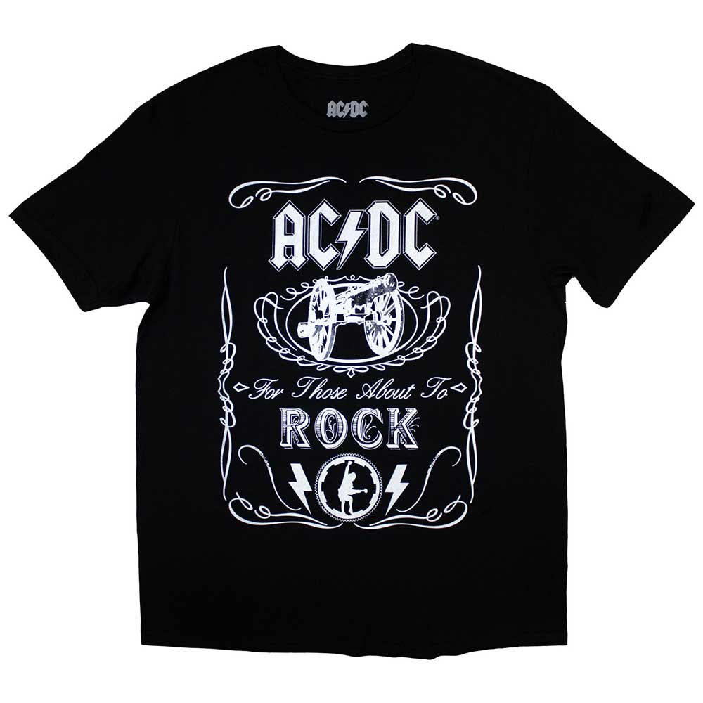 AC/DC Kids T-Shirt Vintage Cannon Swig Black (5-6yrs)