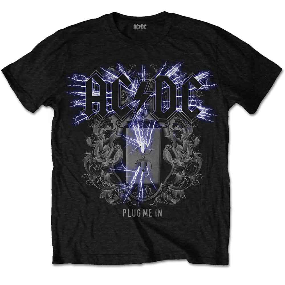AC/DC Unisex T-Shirt Electric Black (S)