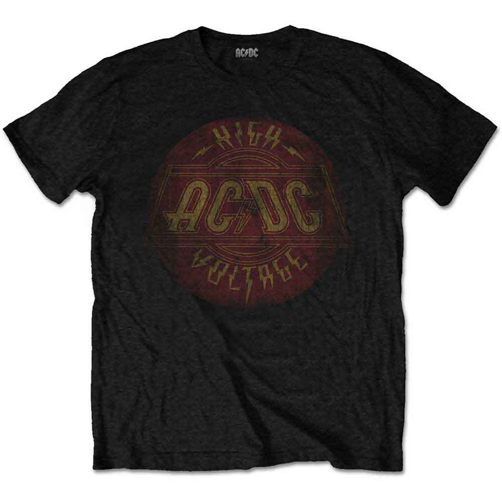 AC/DC Unisex T-Shirt High Voltage Vintage Black (S)