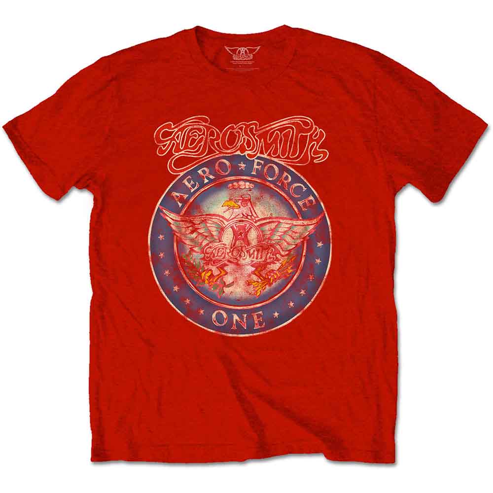 Aerosmith Unisex T-Shirt Aero Force Red (L)