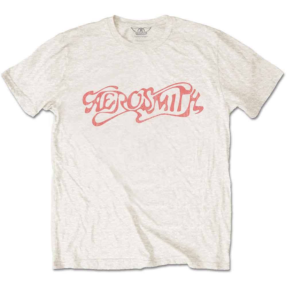 Aerosmith Unisex T-Shirt Classic Logo White (L)