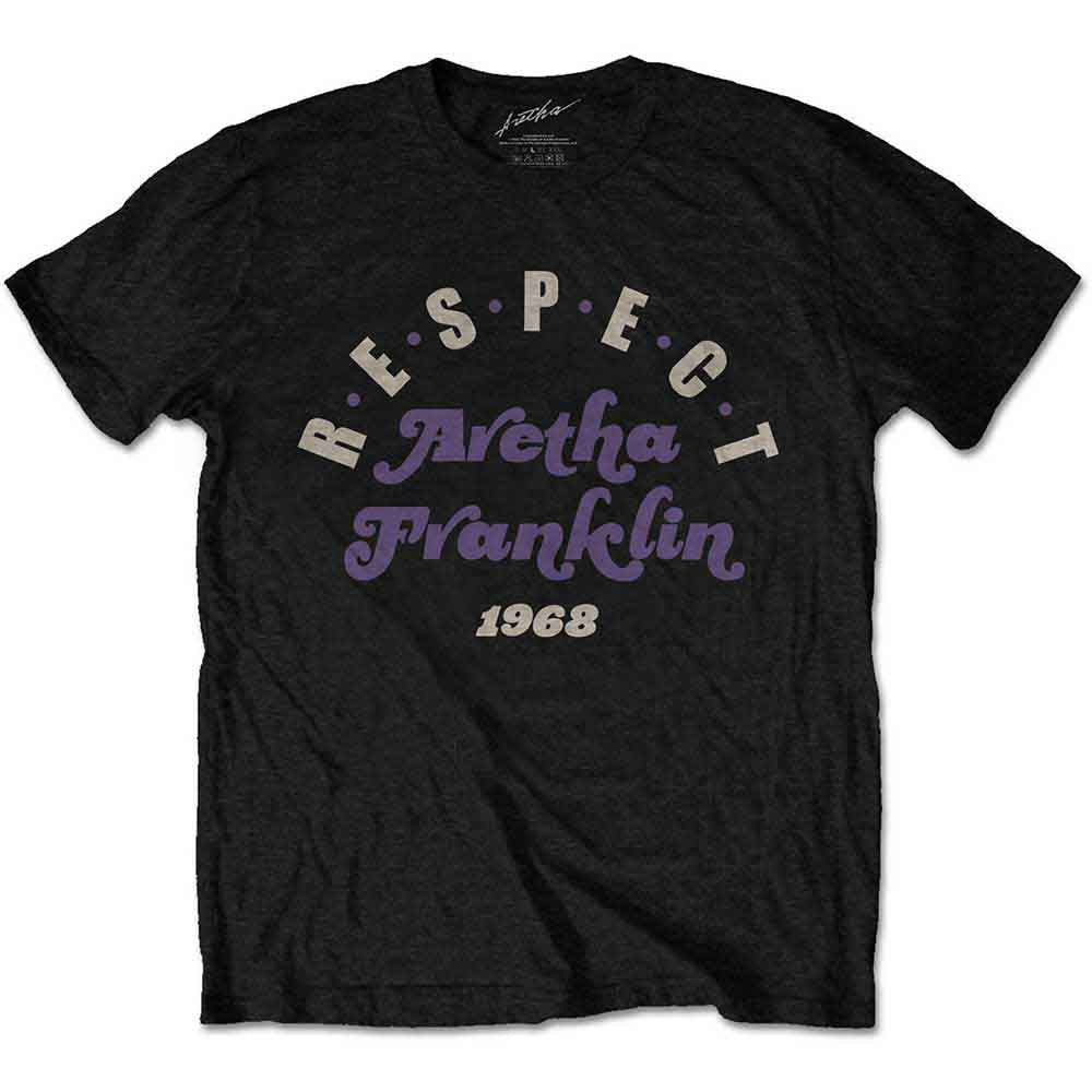 Aretha Franklin Unisex T-Shirt Respect Black (XXL)