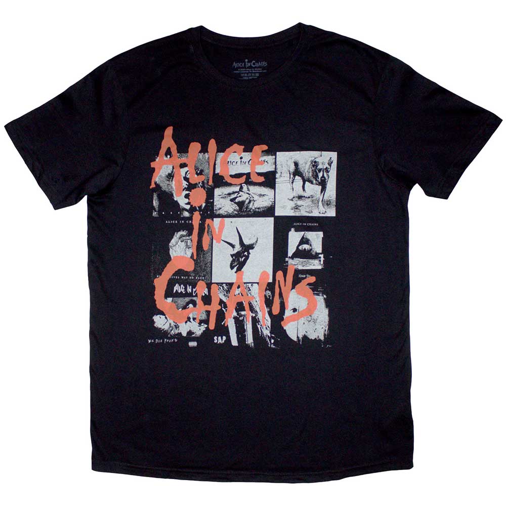 Alice In Chains Unisex T-Shirt Albums Montage Black (XXL)