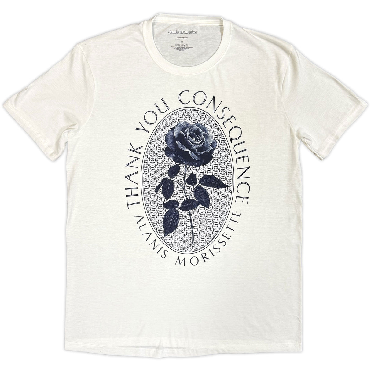 Alanis Morissette Unisex T-Shirt Rose White (XXL)
