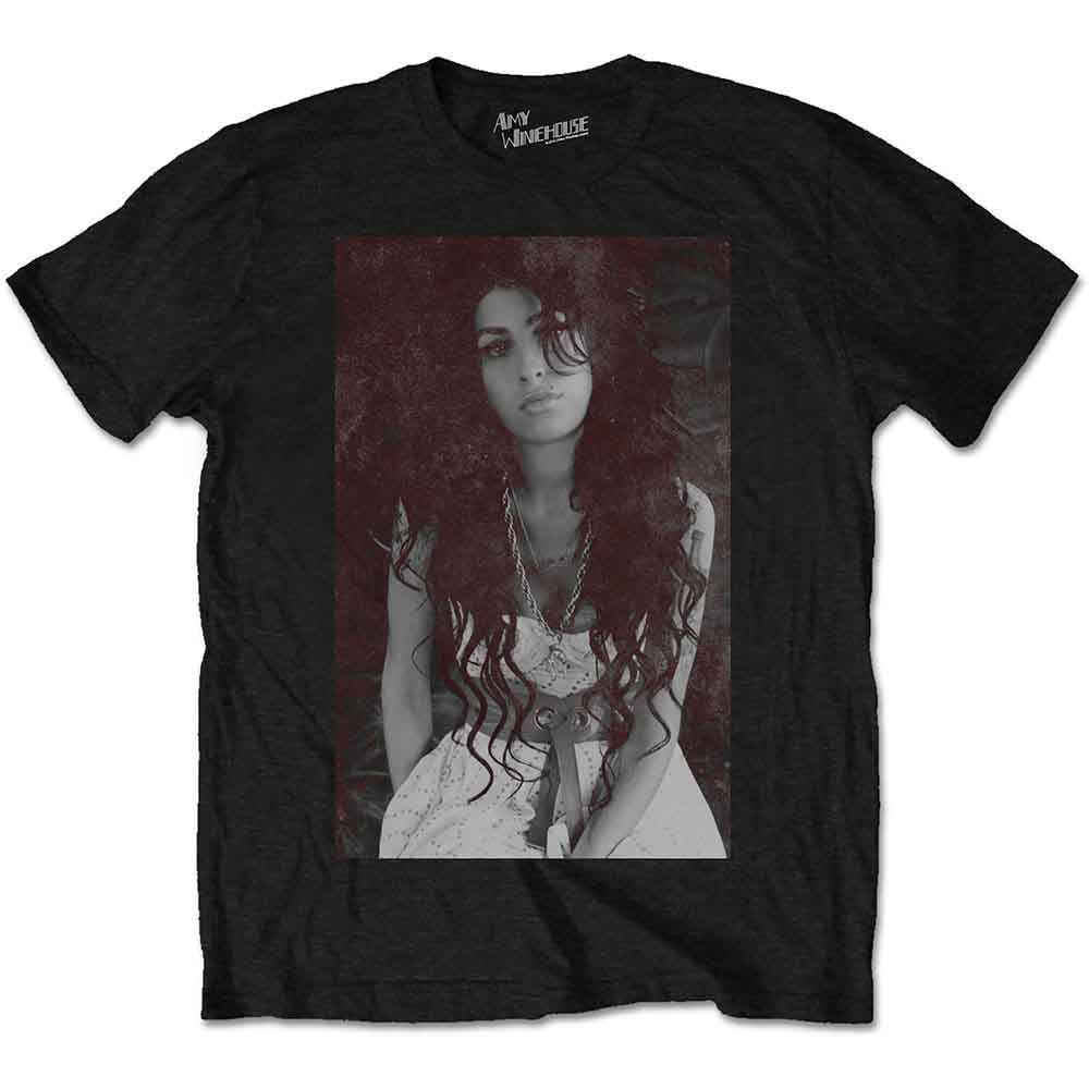 Amy Winehouse Unisex T-Shirt Back to Black Chalk Board Black (L)