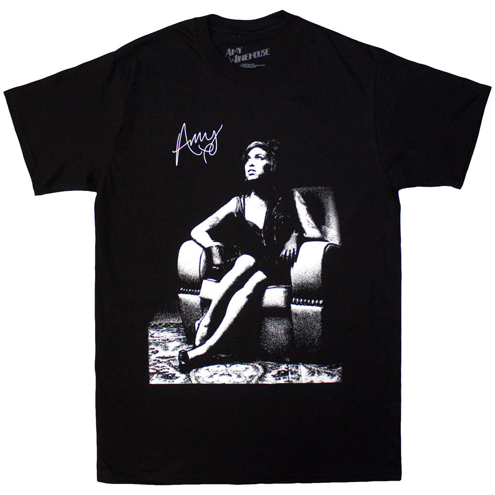 Amy Winehouse Unisex T-Shirt Chair Black (L)
