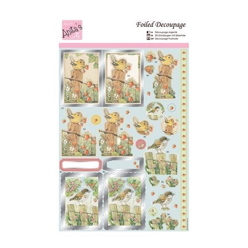 Anita's Foiled Decoupage - Spring Birds